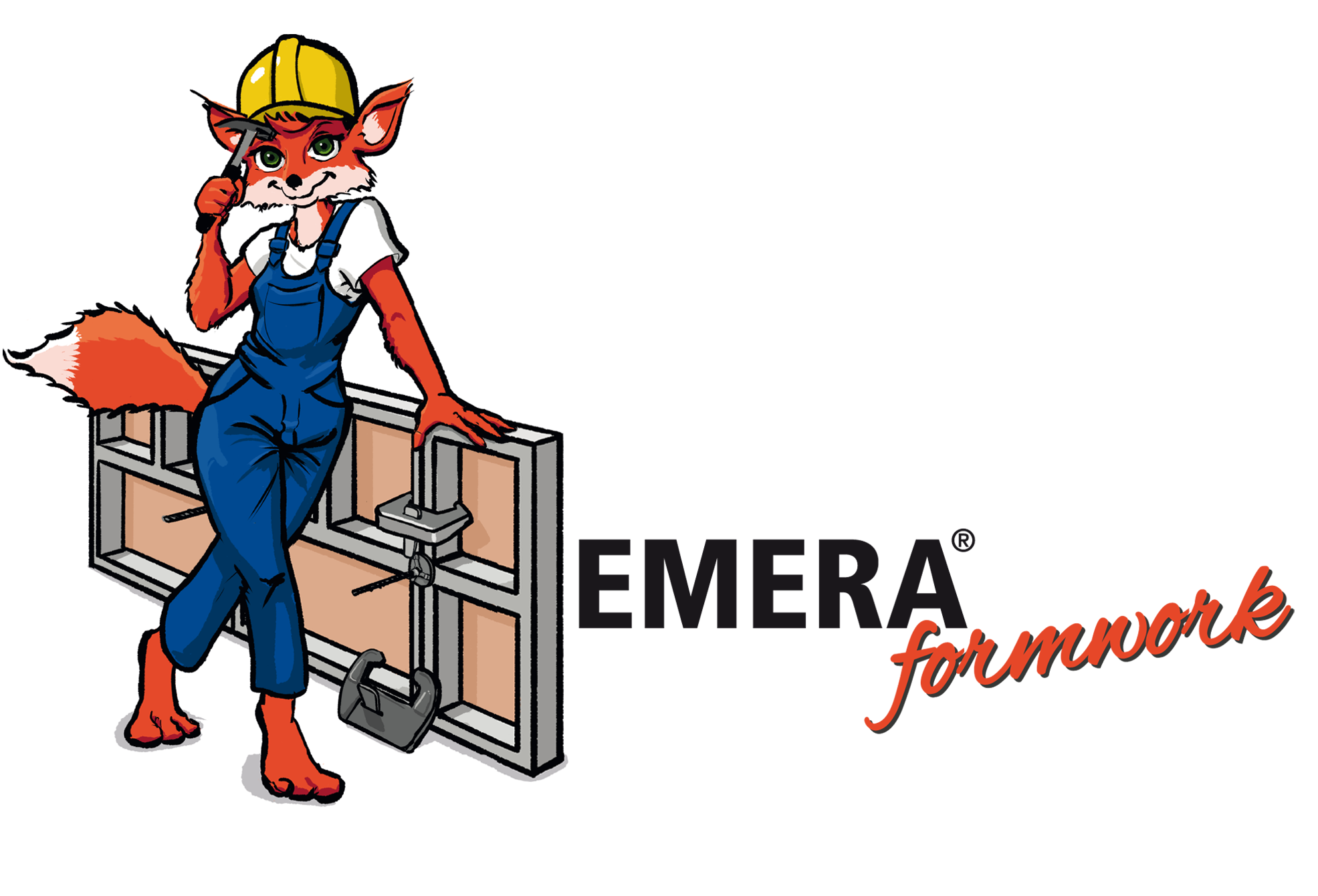 Logo Maskottchen EMERA® Schalungszubehör