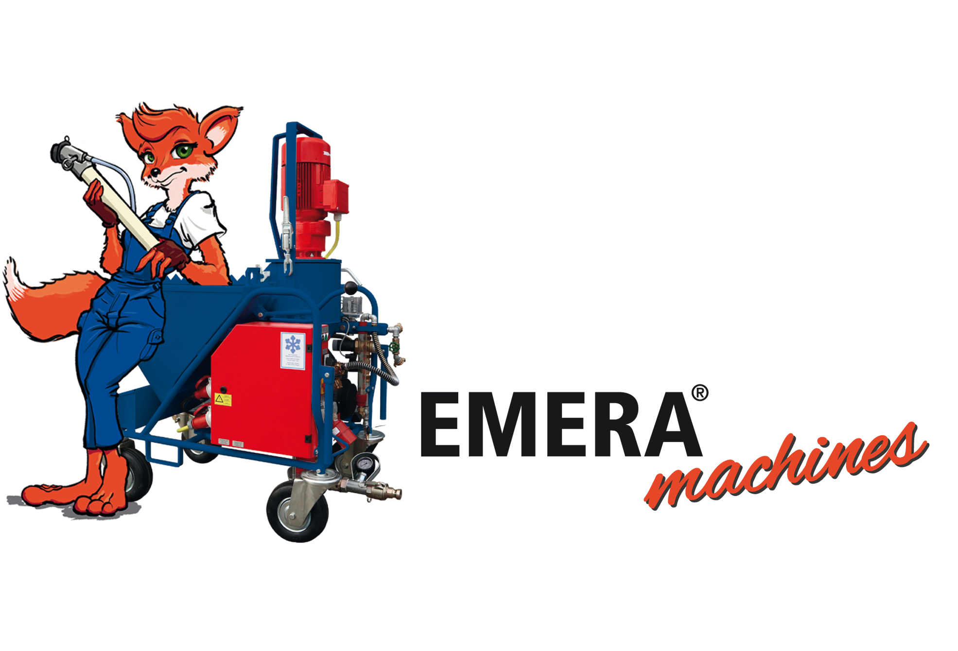 Logo Maskottchen EMERA® Maschinen